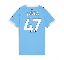 Manchester City Phil Foden #47 Koszulka Podstawowa damskie 2025-26 Krótki Rękaw